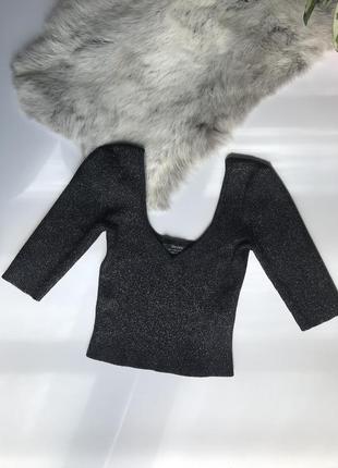 Топ, трикотаж в рубчик xs,s/165/78-84 bershka