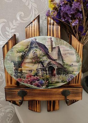 Настінна ключниця, ключниця з дерева, ключниця, ручна робота, ключниця ручної роботи.