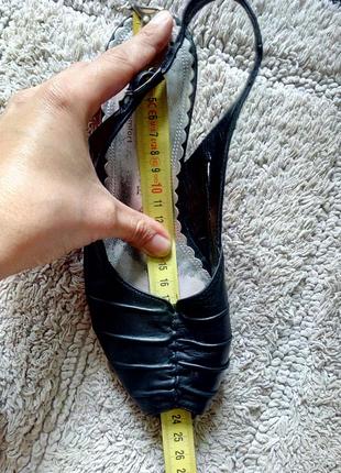 Кожаные босоножки сандалии черные кожа от gabor6 фото