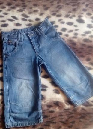Бриджи pocopiano джинс с утяжкой на девочку б. у. рост 140