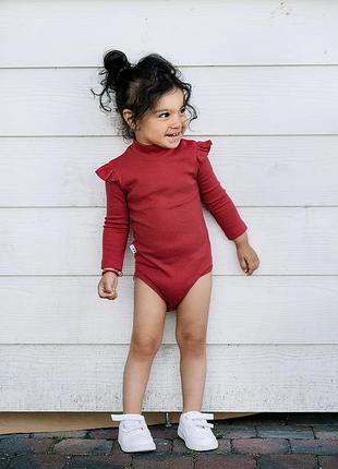 Боди-гольф с крылышками, 100% хлопок рибана