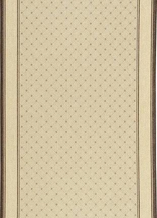 Ковер безворсовый на резиновой основе karat flex run 1944/19 2.00x5.40 м коричневый бежевый