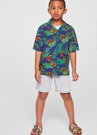 Стильная летняя рубашка mango для мальчика.