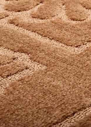 Набір килимків для ванної кімнати та туалету relana elana maritime 60x100 + 60x50 см світло коричневий9 фото