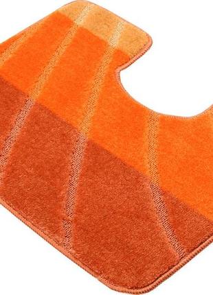 Набор ковриков для ванной и туалета relana elana 9129 50x80+50x40 см оранжевый3 фото