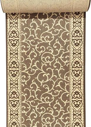 Килимова доріжка безворсова karat naturalle 1918/91 2.00 м коричневий бежевий