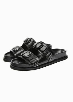 Кожаные босоножки zara