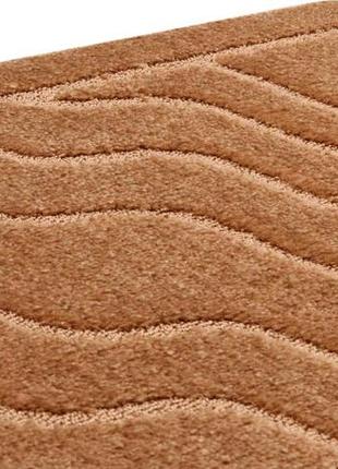 Набір килимків для ванної кімнати та туалету relana elana 5336 60x100 + 60x50 см світло коричневий10 фото