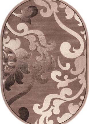 Ковер karat sonata 22001/110 1.20x1.70 м овальный бежево-коричневый