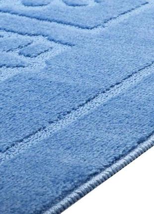 Набір килимків для ванної кімнати та туалету relana elana maritime 50x80 + 50x40 см темно блакитний8 фото