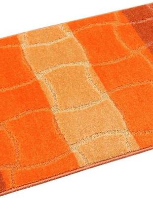 Набір килимків для ванної кімнати та туалету relana elana sariyer 50x80 + 50x40 см оранжевий2 фото
