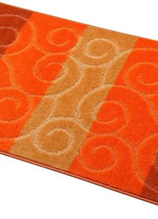 Набор ковриков для ванной и туалета relana elana sile 50x80+50x40 см оранжевый2 фото