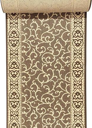 Килимова доріжка безворсова karat naturalle 1918/91 1.50 м коричневий бежевий