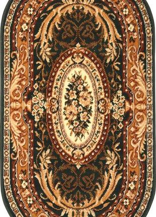 Килим karat gold 042/32 0.80x1.50 м овальний зелений