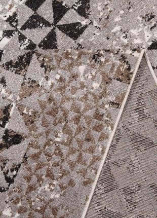 Ковровая дорожка безворсовая rubin optima 24450a grey/grey 1.50 м серый черный белый