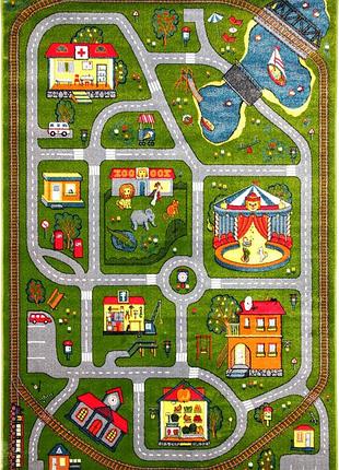 Килим karat kolibri 11061/130 2.00x3.00 м прямокутний зелений