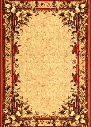 Килим karat gold 392/22 1.60x2.25 м прямокутний червоний бежевий