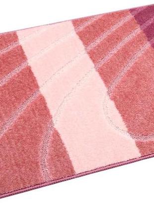 Набір килимків для ванної кімнати та туалету relana elana 9129 60x100 + 60x50 см фіолетовий рожевий2 фото