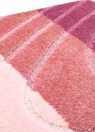 Набір килимків для ванної кімнати та туалету relana elana 9129 60x100 + 60x50 см фіолетовий рожевий5 фото