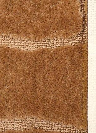 Набір килимків для ванної кімнати та туалету relana elana sariyer 60x100 + 60x50 см коричневий7 фото