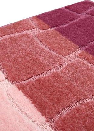Набір килимків для ванної кімнати та туалету relana elana sariyer 50x80 + 50x40 см фіолетовий рожевий6 фото
