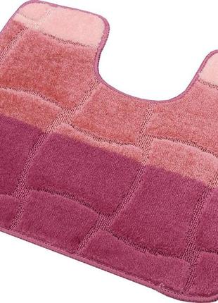Набір килимків для ванної кімнати та туалету relana elana sariyer 50x80 + 50x40 см фіолетовий рожевий3 фото