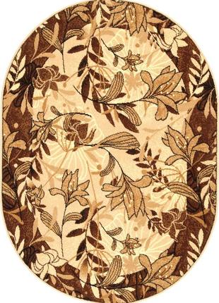 Ковер karat gold 310/12 1.40x2.00 м овальный коричневый бежевый