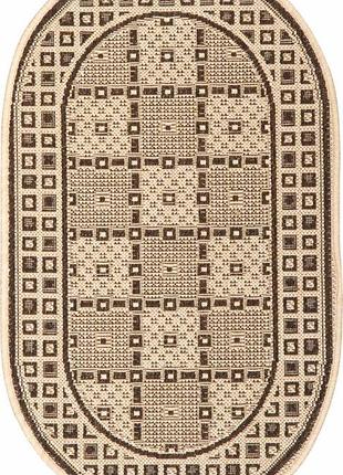 Ковер безворсовый karat naturalle 919/19 0.60x1.00 м овальный коричневый