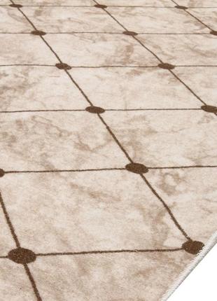 Ковровая дорожка на силиконовой основе rubin venice soft r0201 1.50 м бежевый6 фото