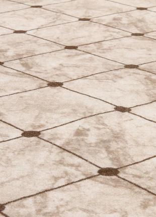 Ковровая дорожка на силиконовой основе rubin venice soft r0201 1.50 м бежевый4 фото