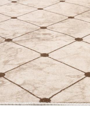 Ковровая дорожка на силиконовой основе rubin venice soft r0201 1.50 м бежевый5 фото