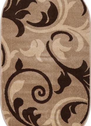 Ковер karat daffi 13012/120 0.80x1.50 м овальный бежевый