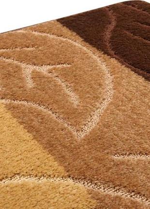 Набір килимків для ванної кімнати та туалету relana elana 8331 60x100 + 60x50 см коричневий6 фото