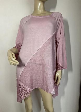 Вискозная туника- оверсайз/l- xl/brend tesini