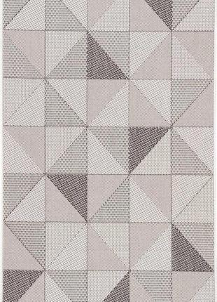 Килим безворсовий на гумовій основі karat flex run 1954/08 1.00x4.00 м сірий