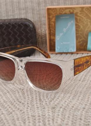 Красивые женские солнцезащитные очки leke polarized в прозрачной оправе