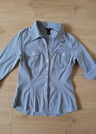 Жіноча блуза у тонку смужку від h&m/ літня блуза6 фото