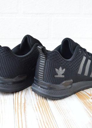 Adidas черные, сетка мужские кроссовки, мужские кроссовки унисекс адидас8 фото