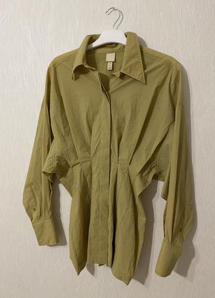 Шикарная женская рубашка фонарик h&amp;m