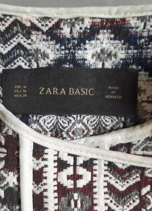 Zara крутой жакардовый жакет ветровка р м сток4 фото