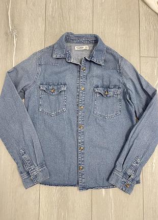 Джинсова сорочка pull&bear