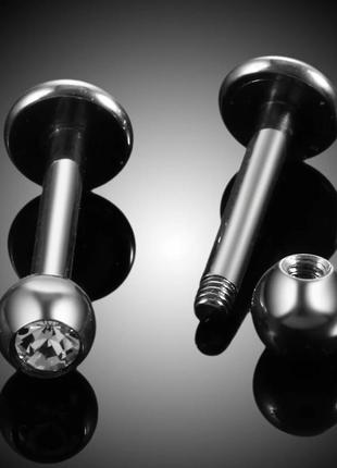 Серьга пирсинг лабрет