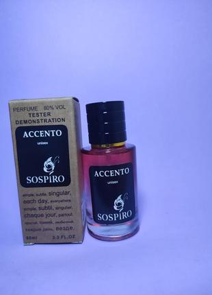 Sospiro accento tester lux, унисекс, 60 мл