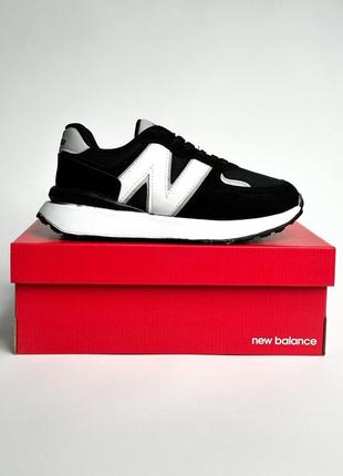 📌 удобные new balance running black white кроссовки черные белые темно серые свет серые пена1 фото