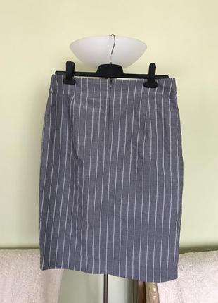 Классическая юбка в полосочку с переходом2 фото