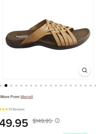 Женские кожаные шлёпанцы merrell шлёпки босоножки2 фото