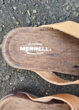 Женские кожаные шлёпанцы merrell шлёпки босоножки5 фото