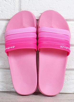 Шлепанцы женские розовые flip flops bubble влагостойкие облегченные на платформе