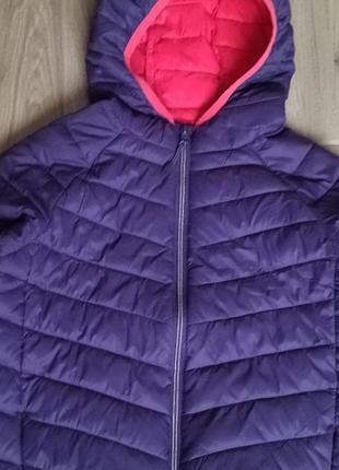 Курточка стегана фіолетова m&s 9-10 років 140 см.2 фото