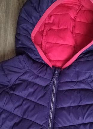 Курточка стегана фіолетова m&s 9-10 років 140 см.3 фото